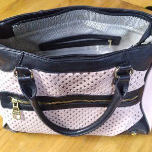PINK & BLACK LEATHER PURSE